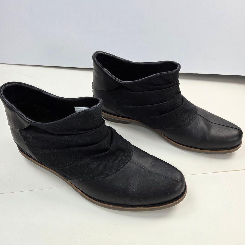 Merrell Adaline Bluff J45622 Womens 11 Black Leather Canvas Ankle Boots